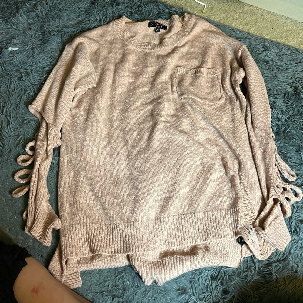 NYC pink sweater 2X